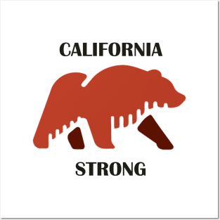 California strong, State flag to California lover Posters and Art